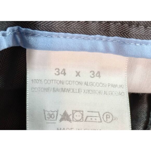 Dockers Pants Men's‎ 34 34 Brown Houndstooth - Picture 6 of 8